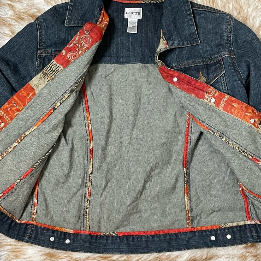 Chico’s denim jacket - Picture 8 of 10